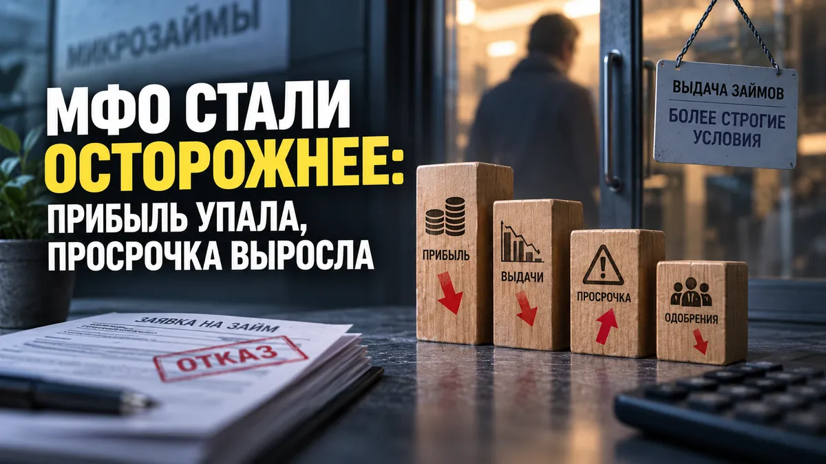 МФО стали осторожнее: прибыль упала, просрочка выросла